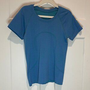 Lululemon Swiftly Tech Short Sleeve * Race Length * Maldives Green / Wild Indigo